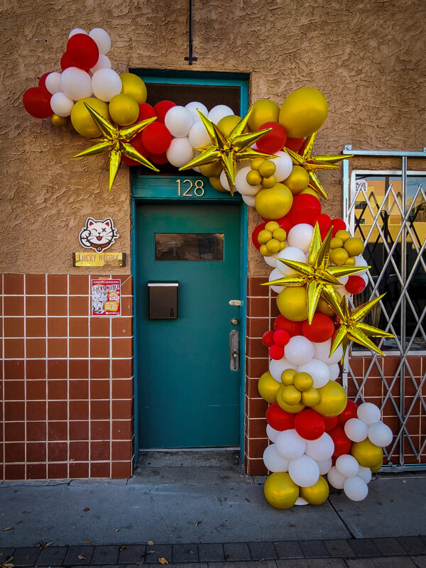 Grand Opening Balloon Arch Front Door