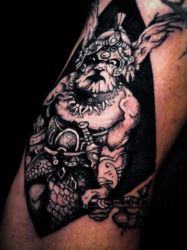 Gladiator Frank Frazetta Inspired Tattoo